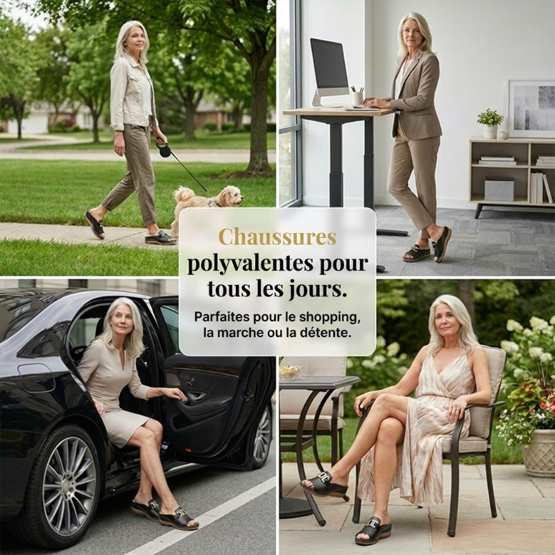 💞Meilleur confort- Sandales compensées orthopédiques confortables pour femmes