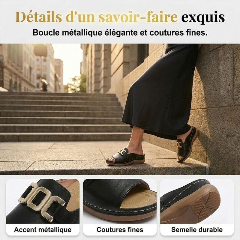 💞Meilleur confort- Sandales compensées orthopédiques confortables pour femmes