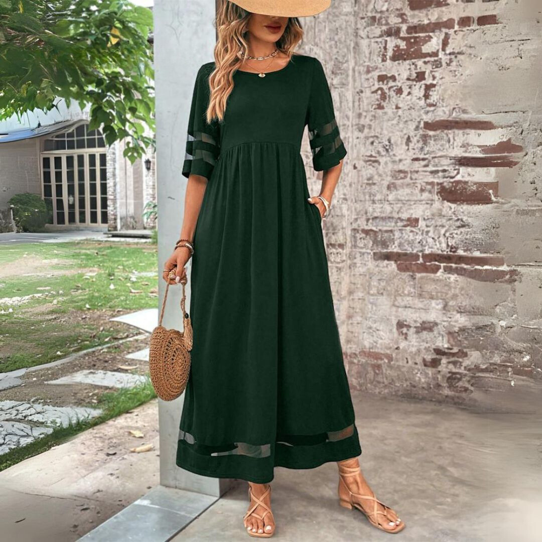 Antonia – Vestido Midi Favorecedor con Efecto Reductor de Vientre