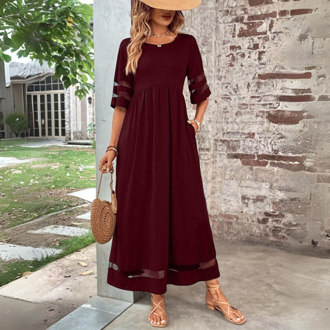 Antonia – Vestido Midi Favorecedor con Efecto Reductor de Vientre