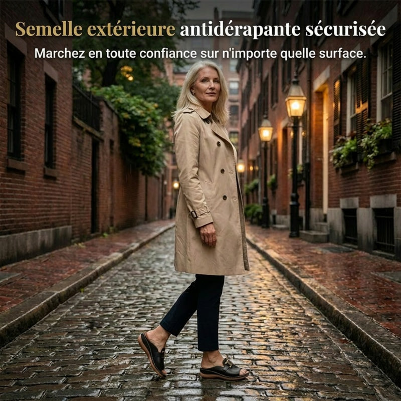 💞Meilleur confort- Sandales compensées orthopédiques confortables pour femmes