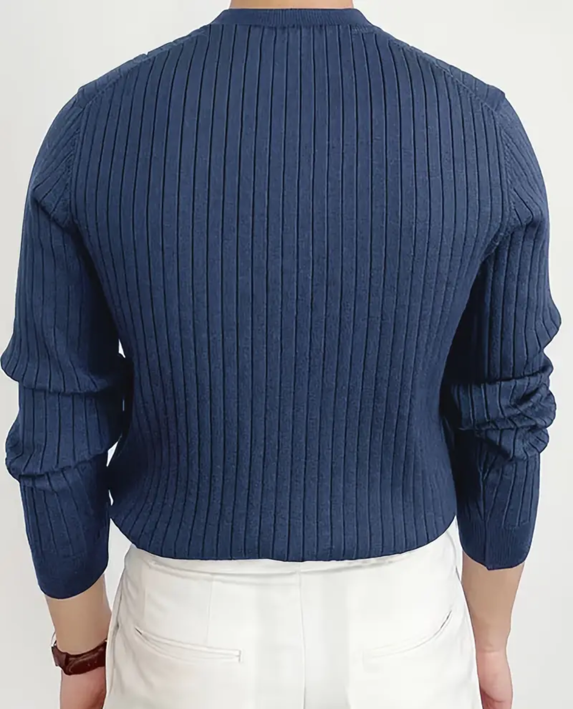 Jersey de Hombre | Cuello Redondo de Canalé