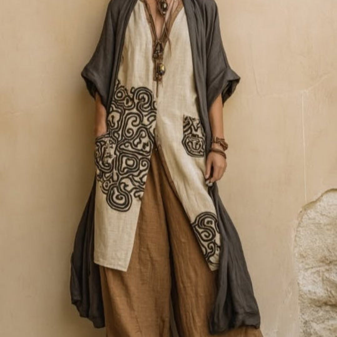 Valentina - Conjunto Boho Largo Bordado