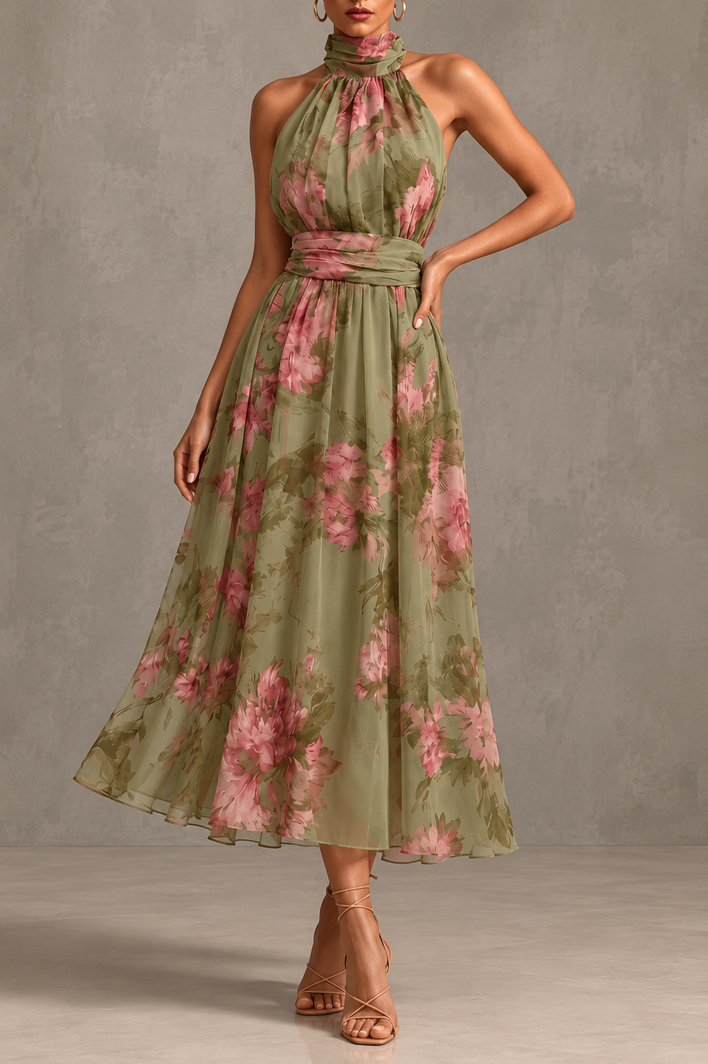 Livia - Elegante Vestido Maxi con Escote Halter